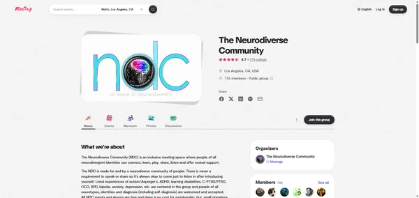 The Neurodiverse Community Meetup