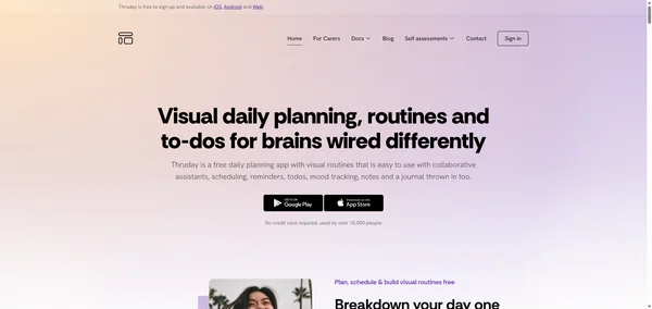 Thruday: Visual Daily Planning