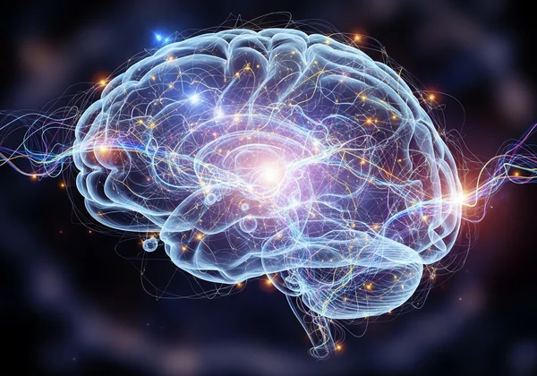 Brain demonstrating neuroplasticity and change