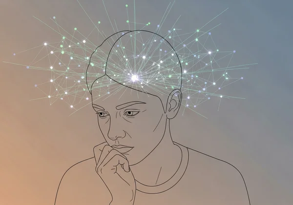 Person contemplating emotional reactions